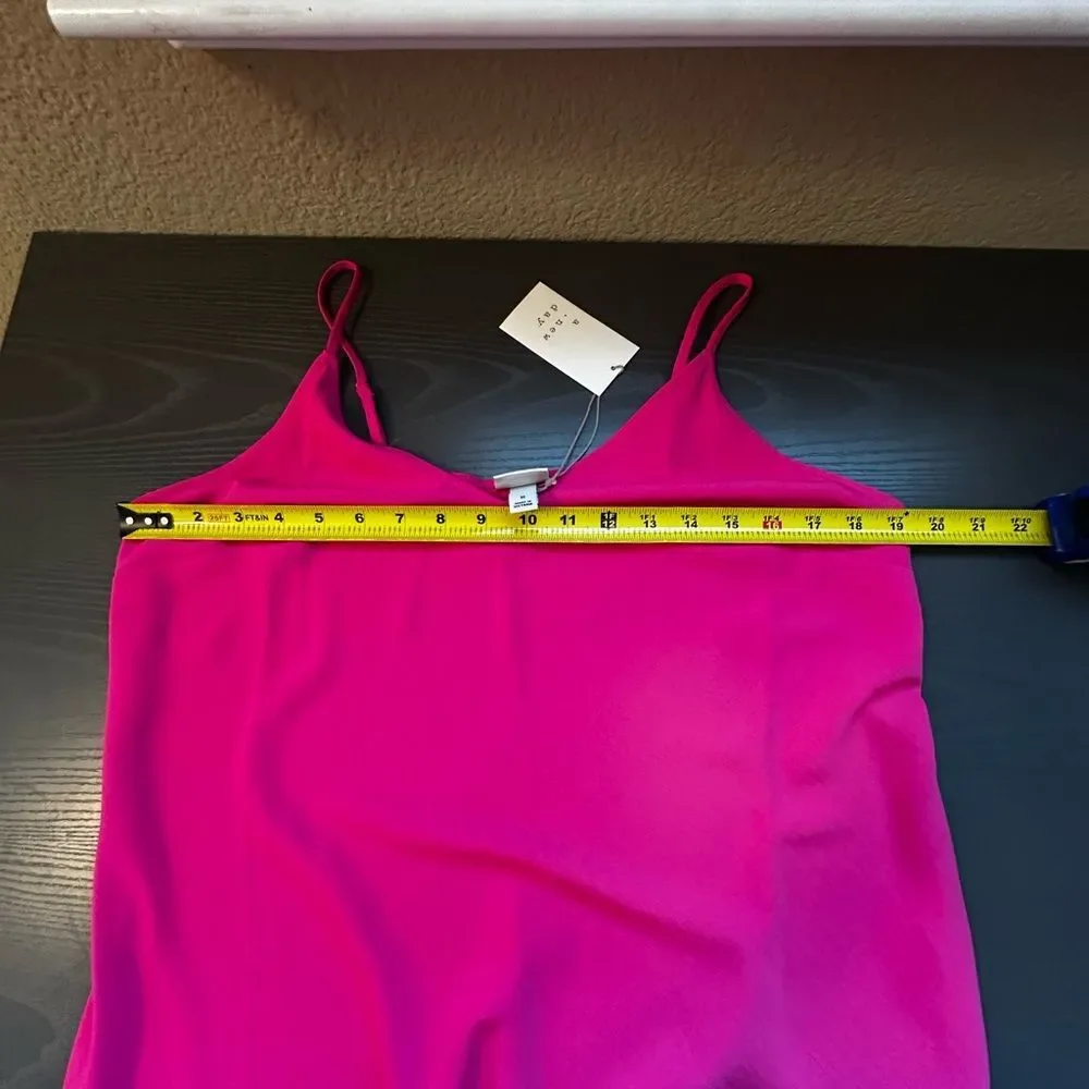 A New Day Spaghetti strap Pink Fuschia Maxi Dress Size M, NWT - Picture 4 of 4